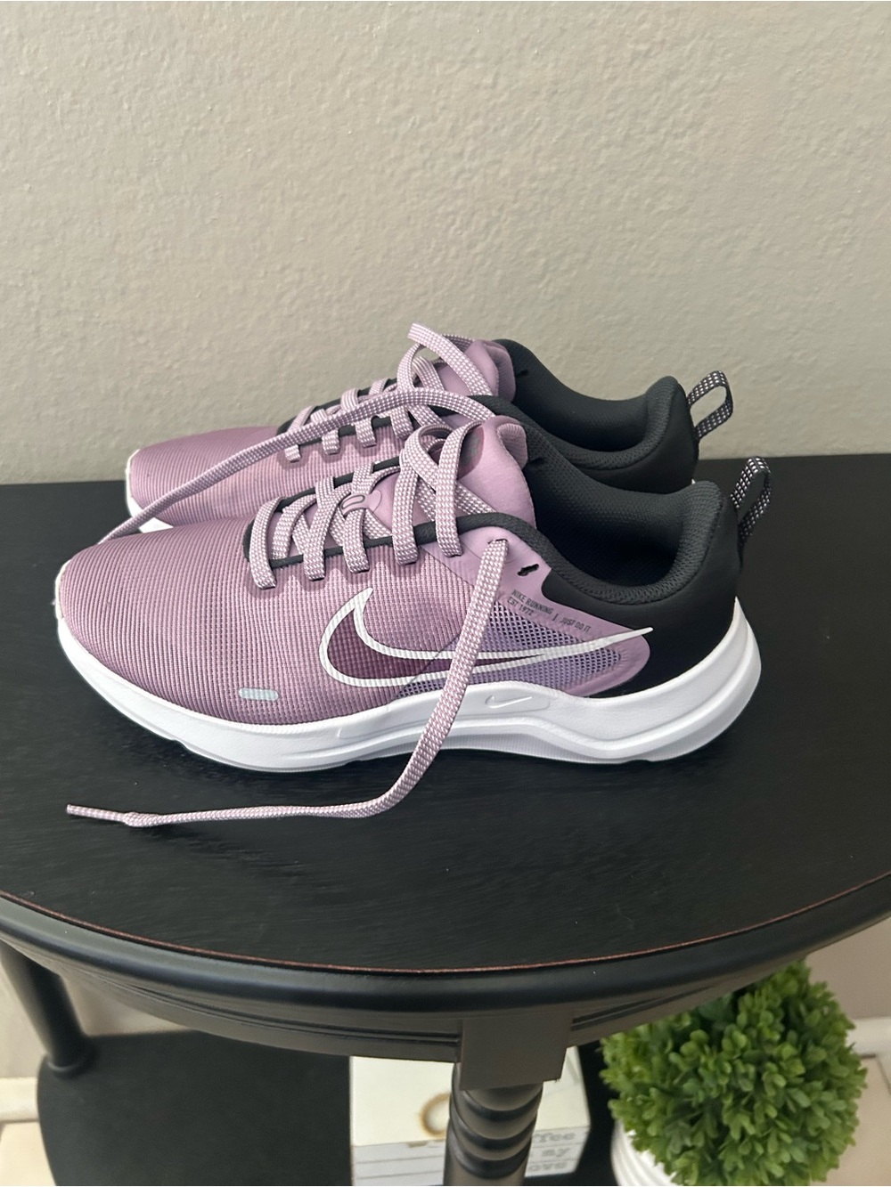 Nike Women's Lavender Lace-Up Running Sneakers - Picture 5 of 9